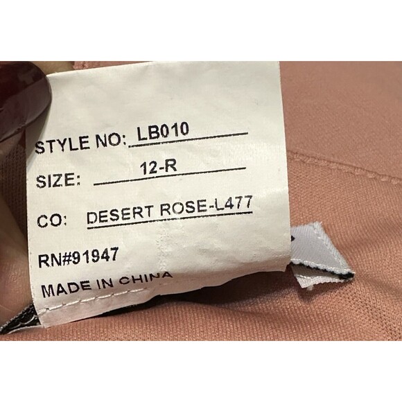 Lovely Lela Size 12R Desert Rose Sleeveless High Neck Chiffon Gown Formal - Picture 14 of 14